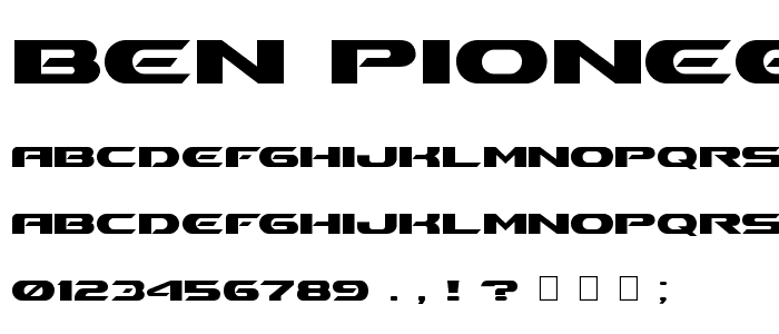 Ben Pioneer Bold font